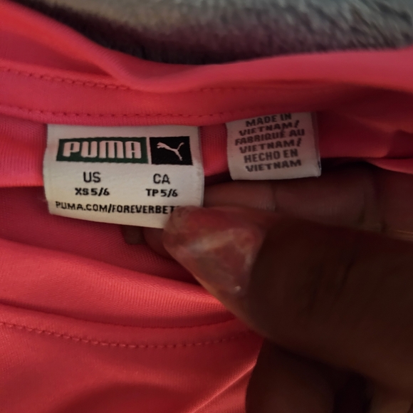 Puma Kids Two Piece Set - Neon Pink and Black - Picture 4 of 8